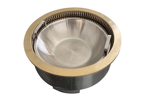 39圓鍋?zhàn)詢艋M件金色